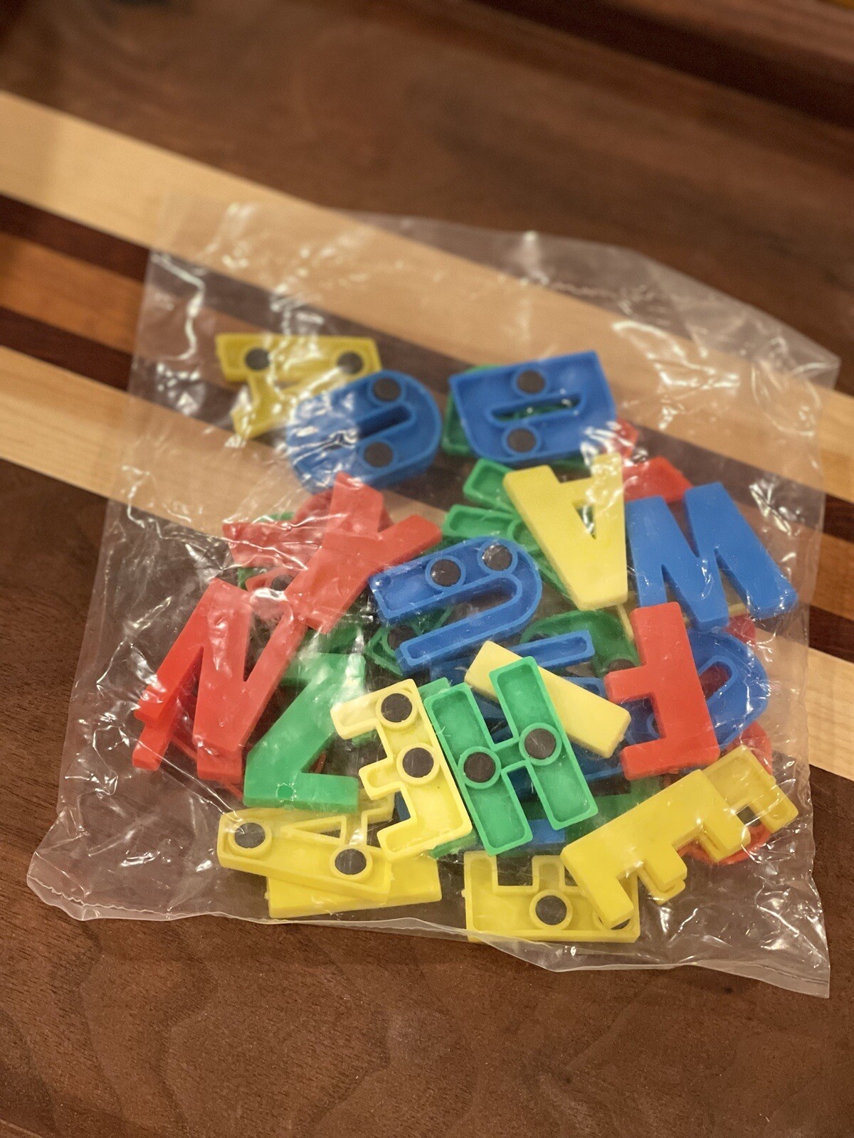 Alphabet Letters Refrigerator Fridge Magnets 1 1/4” FREE SHIPPING