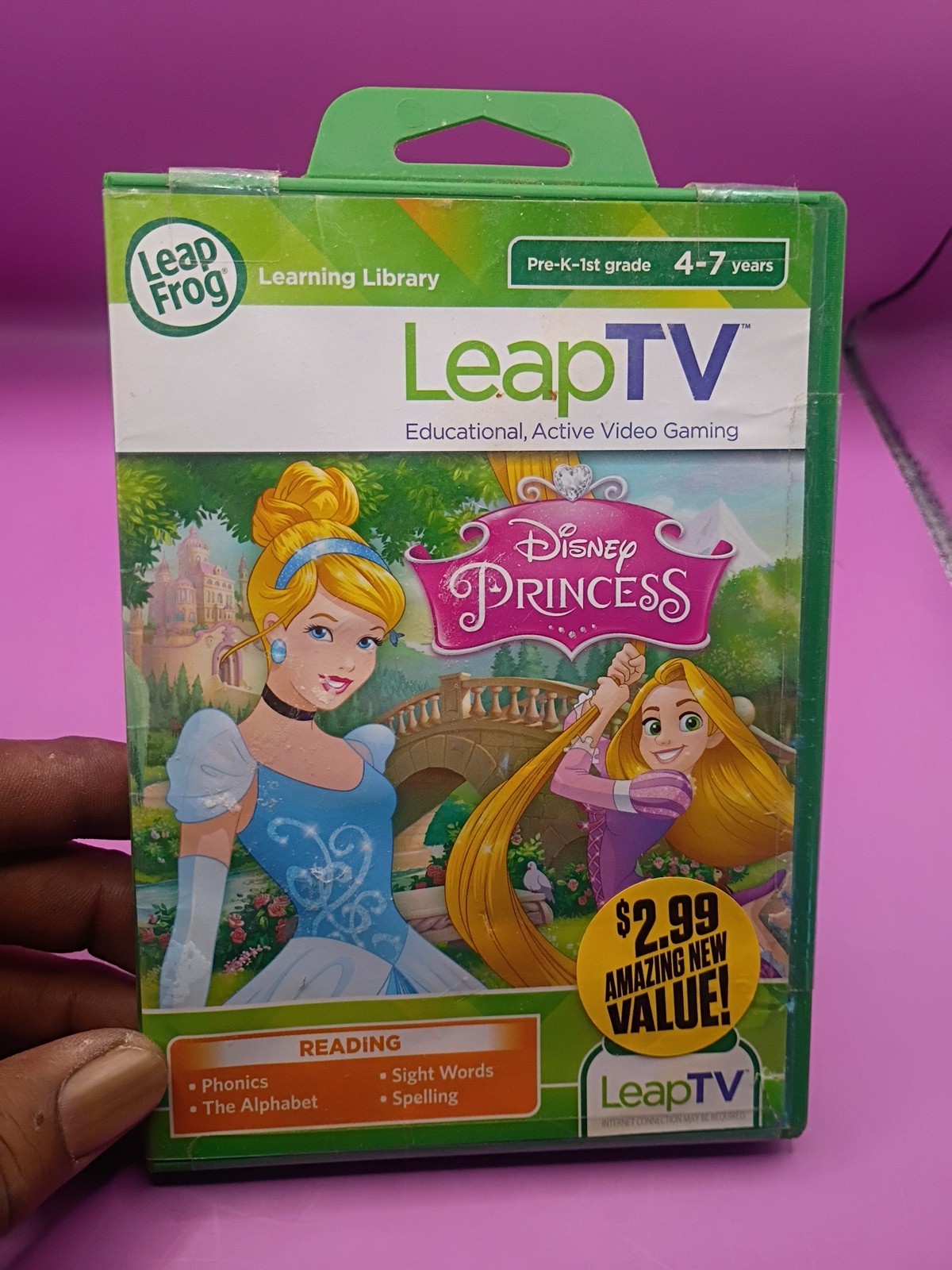 New Leap Frog Leap TV Disney Princess Educational Video Game, Sealed