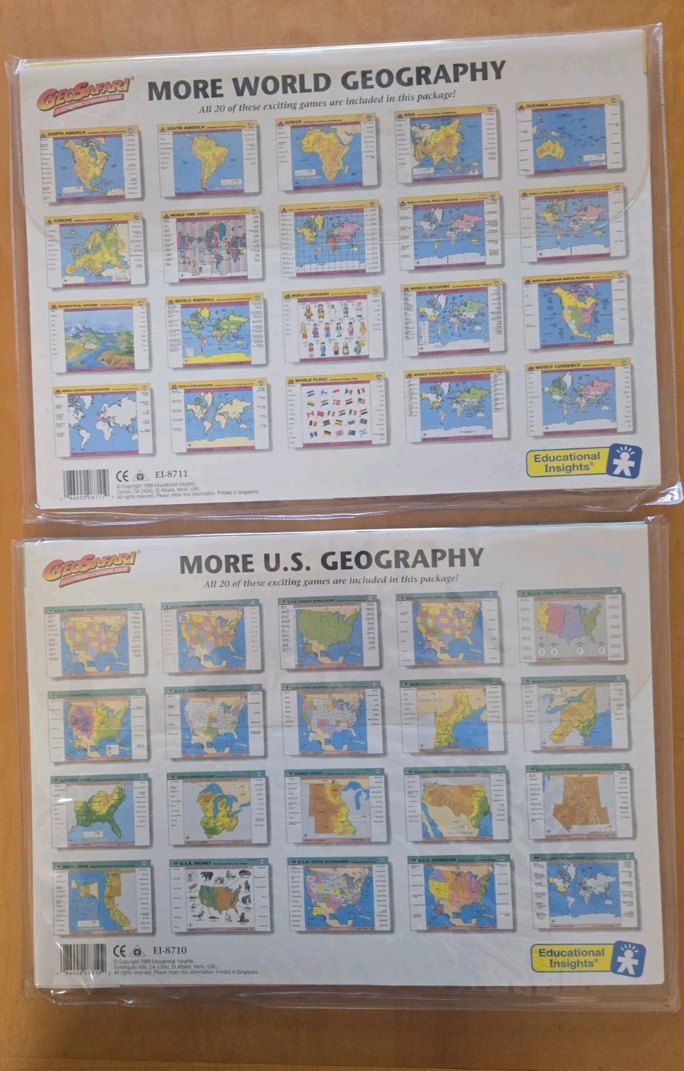 GeoSafari Electronic Learning More World Geography & More US EI-8711 & EI 8710