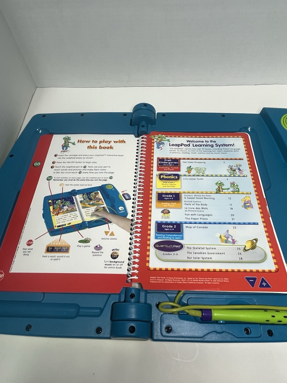 Leapfrog LeapPad with Interactive Book for Ages 4-8 – Tested and Works!