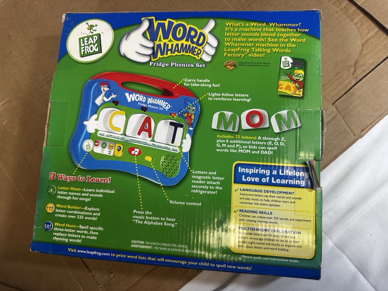 New LeapFrog Word Whammer Fridge Phonics Set Magnetic Letters 3+ (READ)
