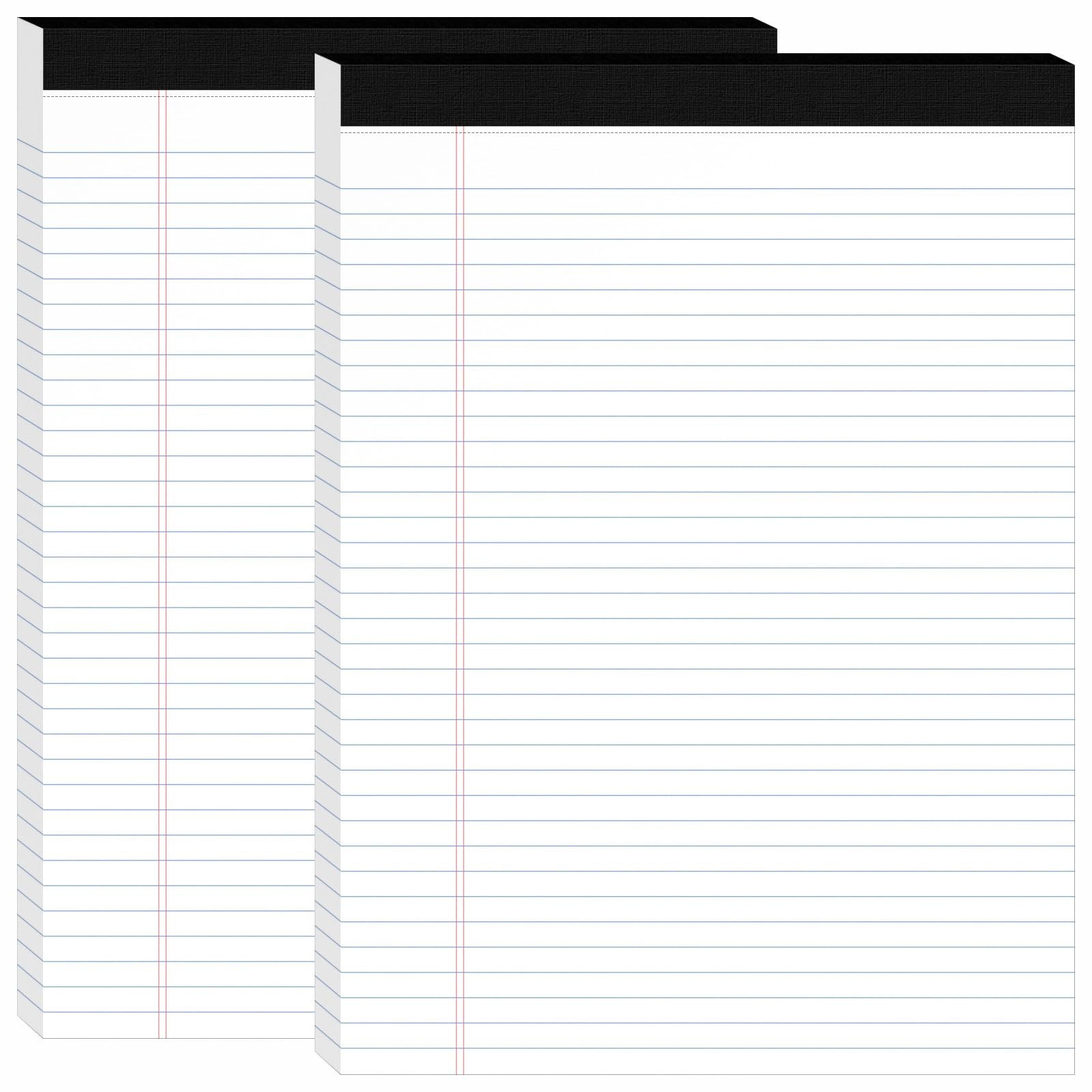 2Packs Legal Pads 8.5 x 11 Inch, 50Sheets/Pack, College Ruled & Perforated Wh…
