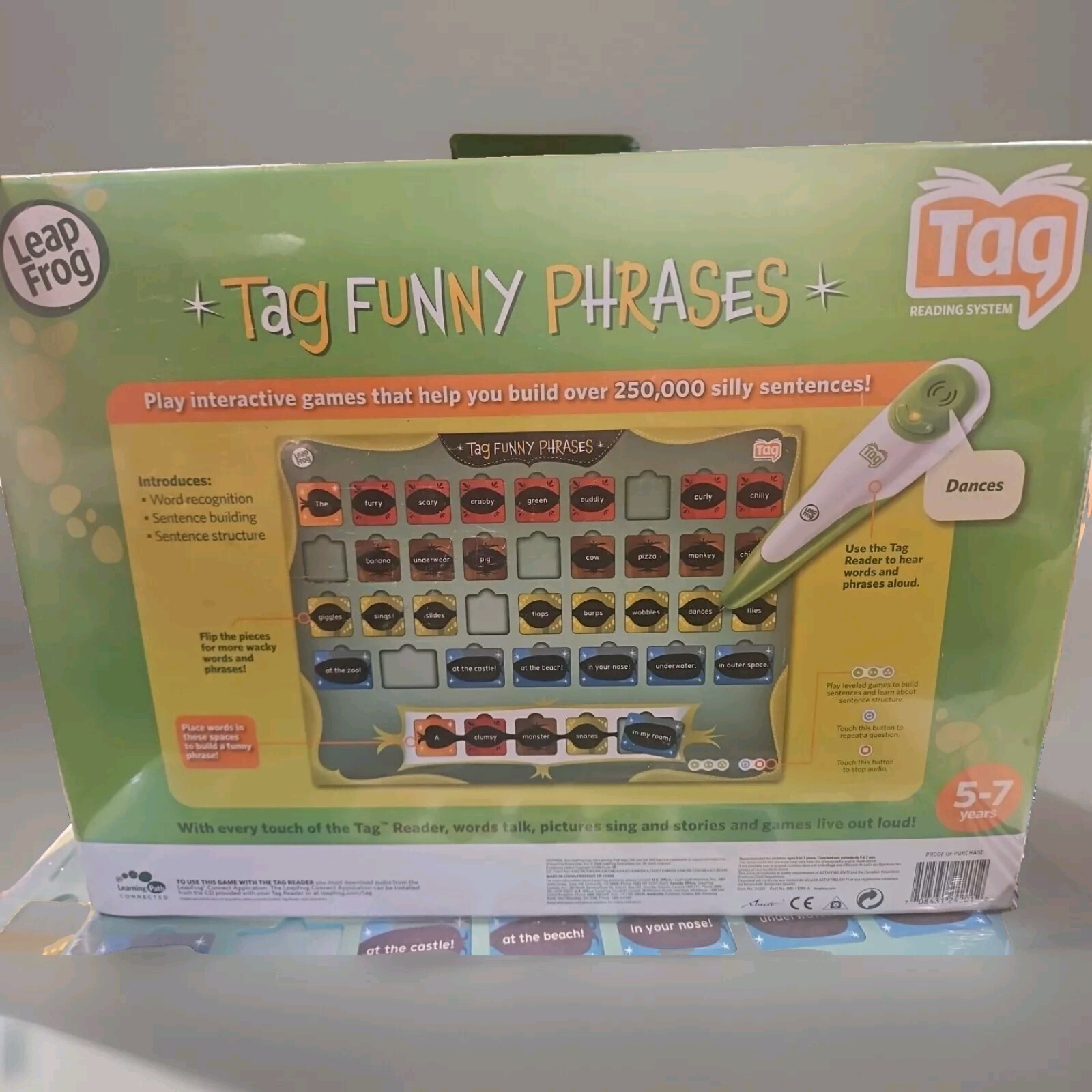 Leap Frog ‘Tag Funny Phrases’, Age 5-7, Tag Reading System Add-on Toy/Game NEW