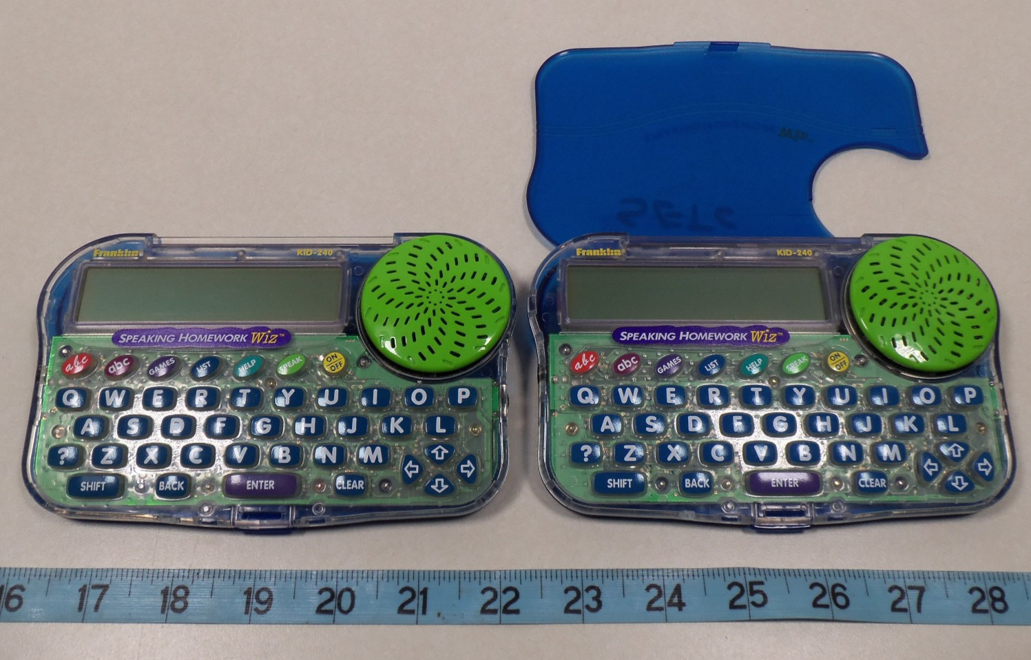 Lot of 2 Franklin Speaking Homework Wiz KID-240 Handheld Computer Homework Help