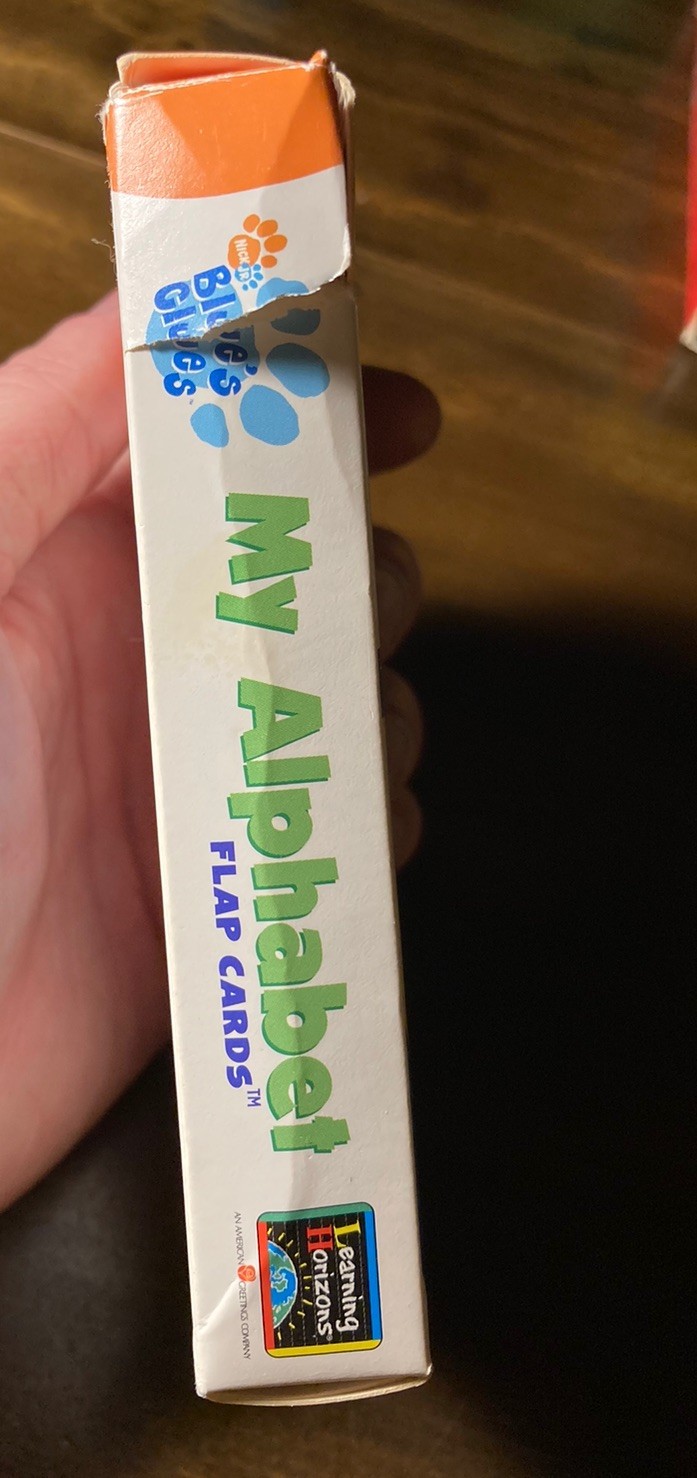 VTG 2003 Blue’s Clues Flap Flash Cards ABC My Alphabet Complete Nick Jr Y2K
