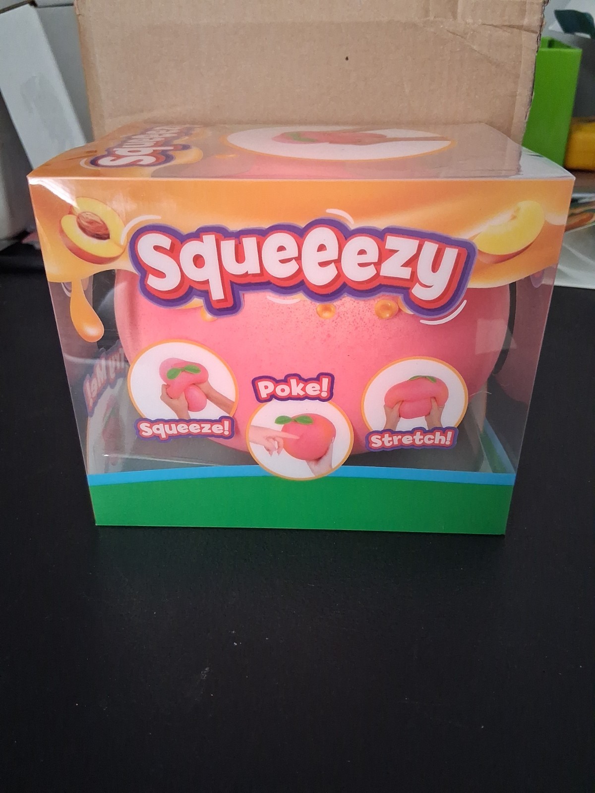 Squeezy Peach – Squishy Toy, Stress Relief Sensory Fun 🍑 Sunny Days Jumbo