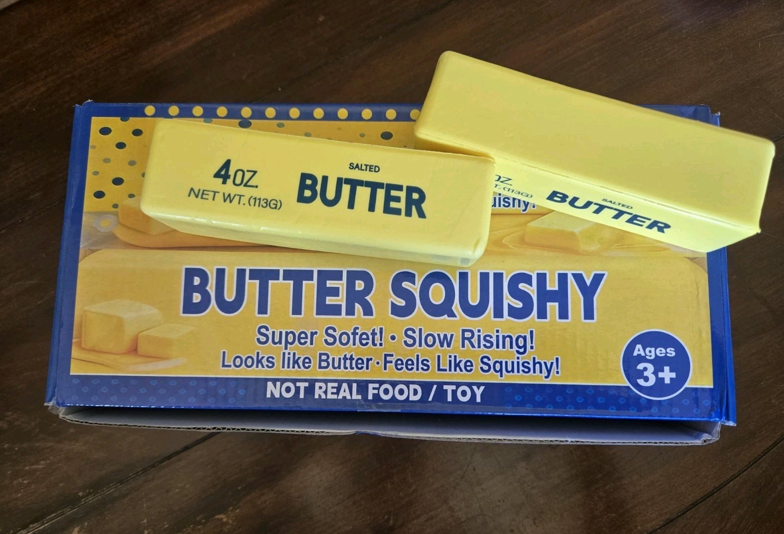 2pc Butter Stick Squishy Fidget Toy Soft Stress Relief Anxiety Squeeze