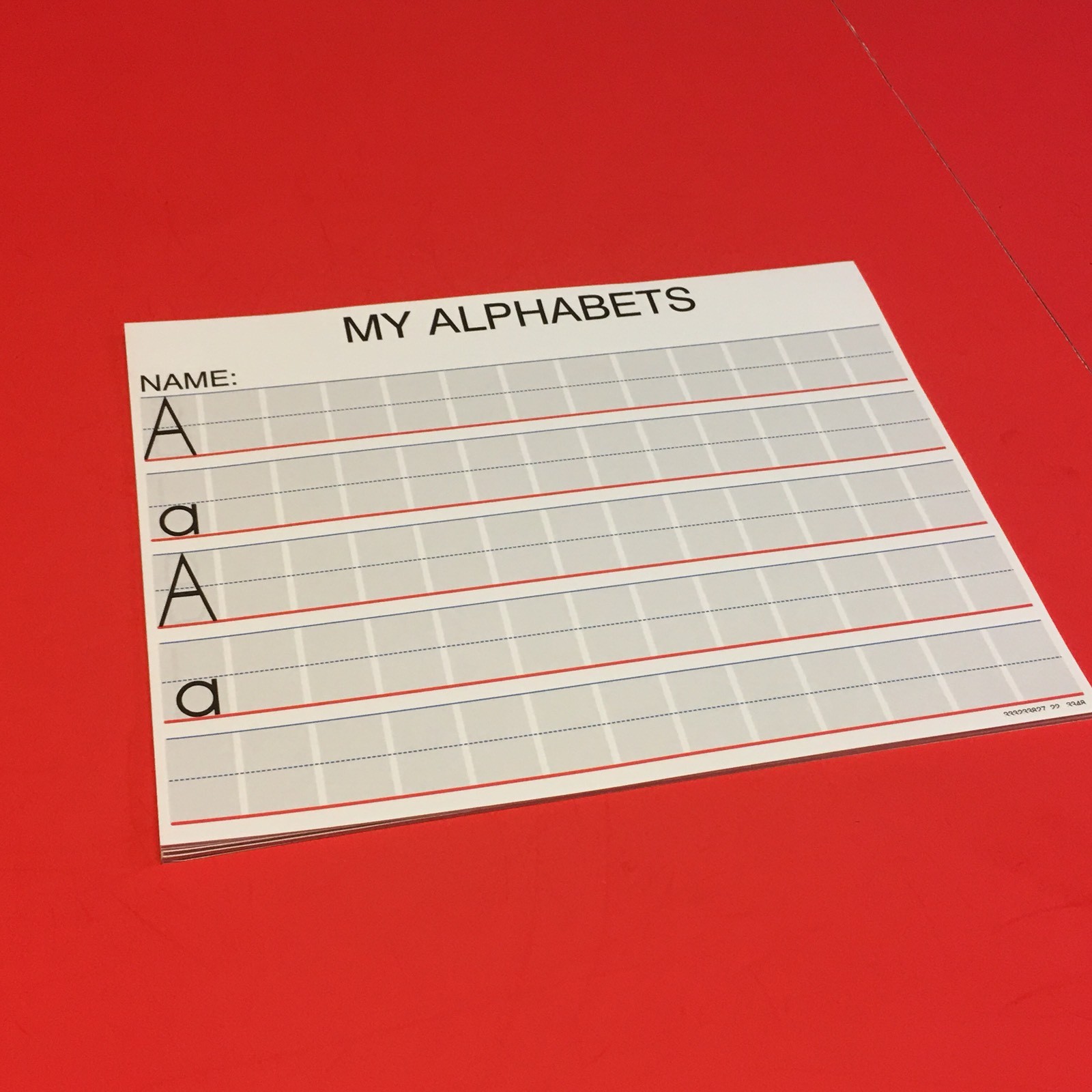 Writing Paper for Kids – My Alphabets – 11X 8.5 in, 20 lb, 25 sheets