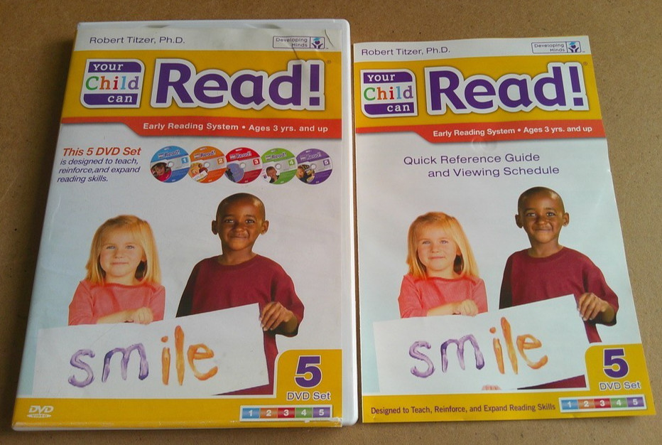 Your Child Can Read! 5 DVD Set by Robert Titzer ~ Reading System Developing