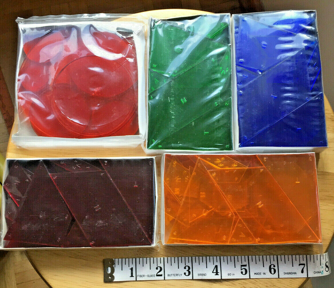 Cruisenaire Connected Math Shapes Set, 206 Plastic Colored manipulative Geometry