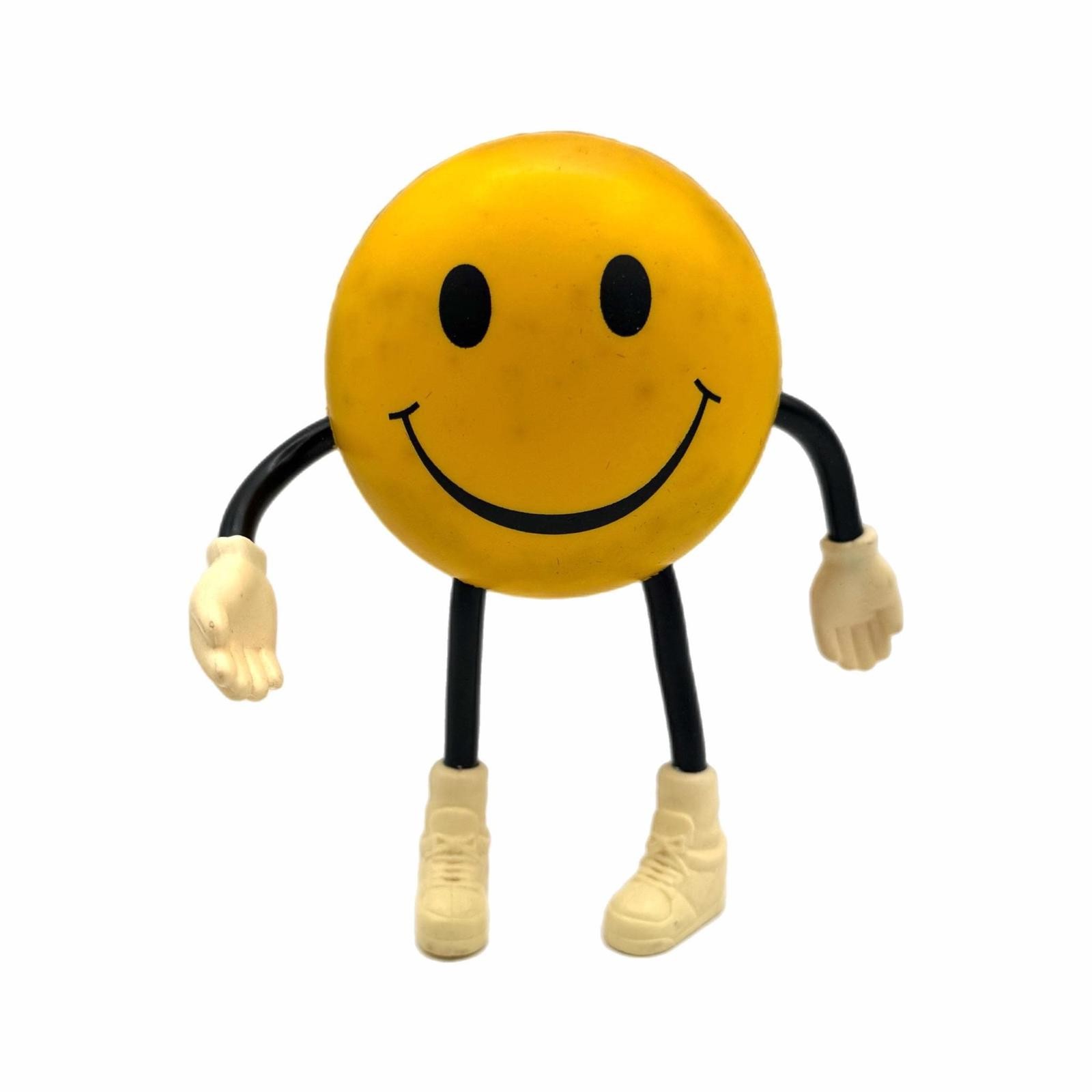 Vintage NASDAQ Branded Mr. Happy Smiley Face Squeeze Ball Figurine