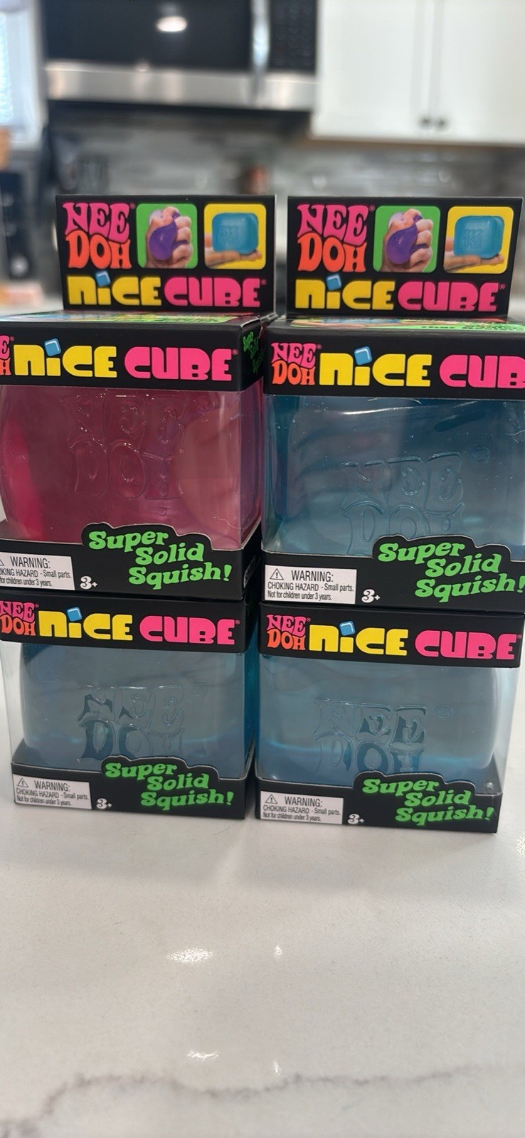 NeeDoh Nice Cube Satisfying Square Blue