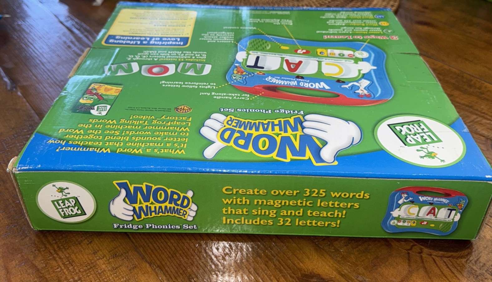 Leap Frog Word Whammer Fridge Phonics Set 32 Magnetic Letters 325 Words Toy