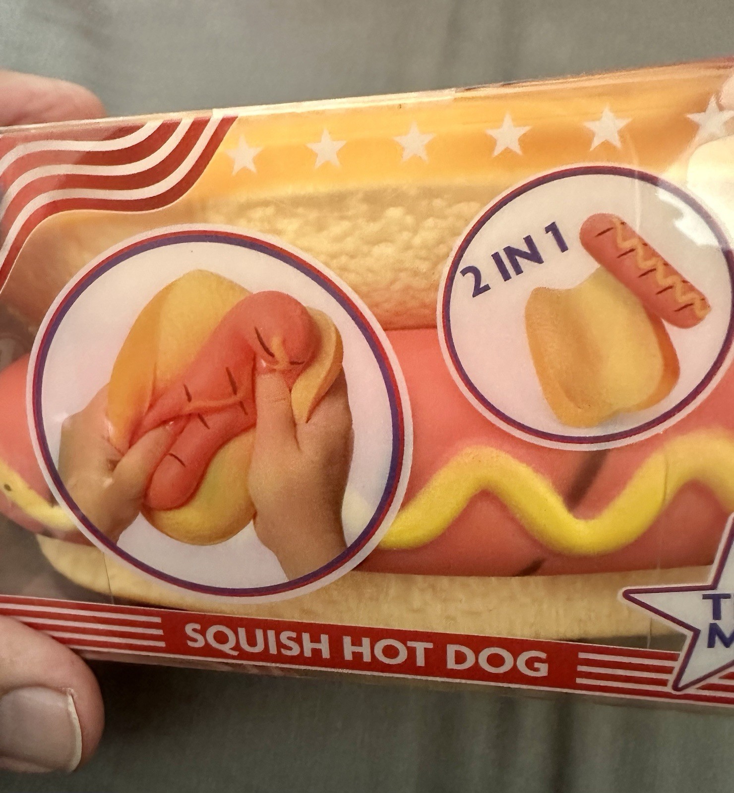 TOYMENDOUS SUNNY DAYS SQUISH HOT DOG Viral Summer Squishy Toy 2026 4th Of July