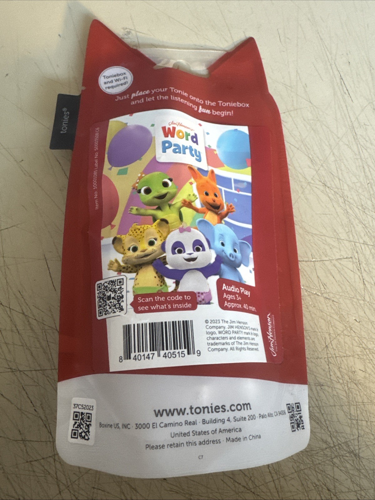 Tonies Word Party Audio Figurine for Toniebox