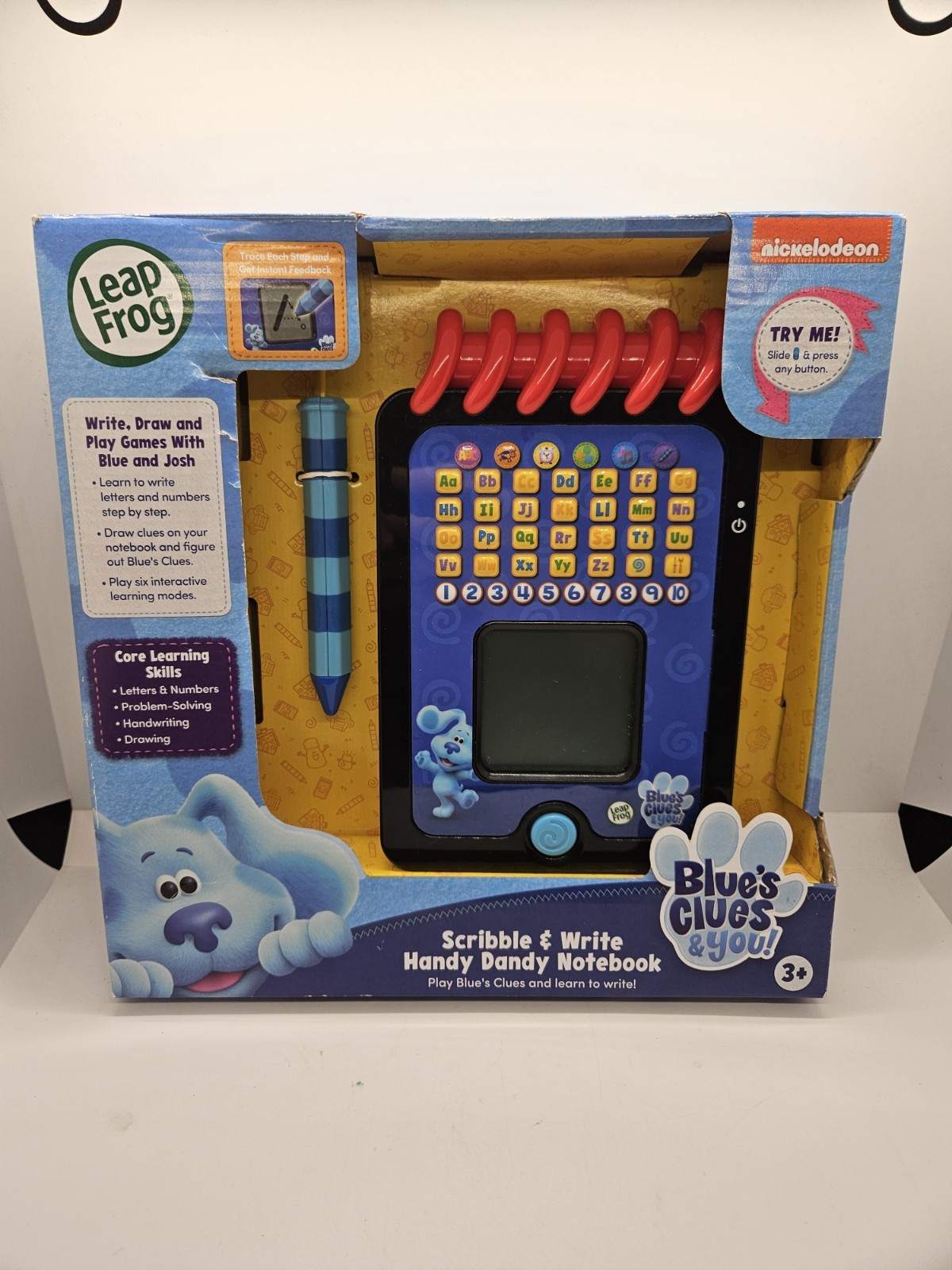 New LeapFrog Blue’s Clues and You! Scribble and Write Handy Dandy Notebook