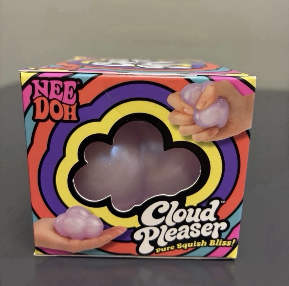 Nee Doh Cloud Pleaser Squishy, Purple, Rare, Authentic, Brand New-Unopened