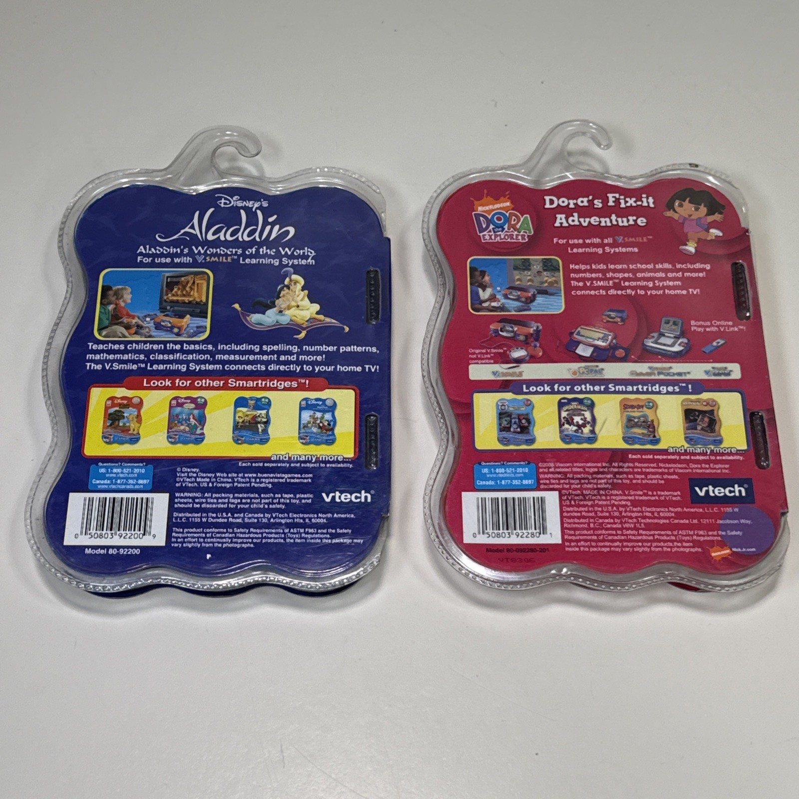 Disney Vtech Smartridge Aladdin & Dora V Smile Smartridge