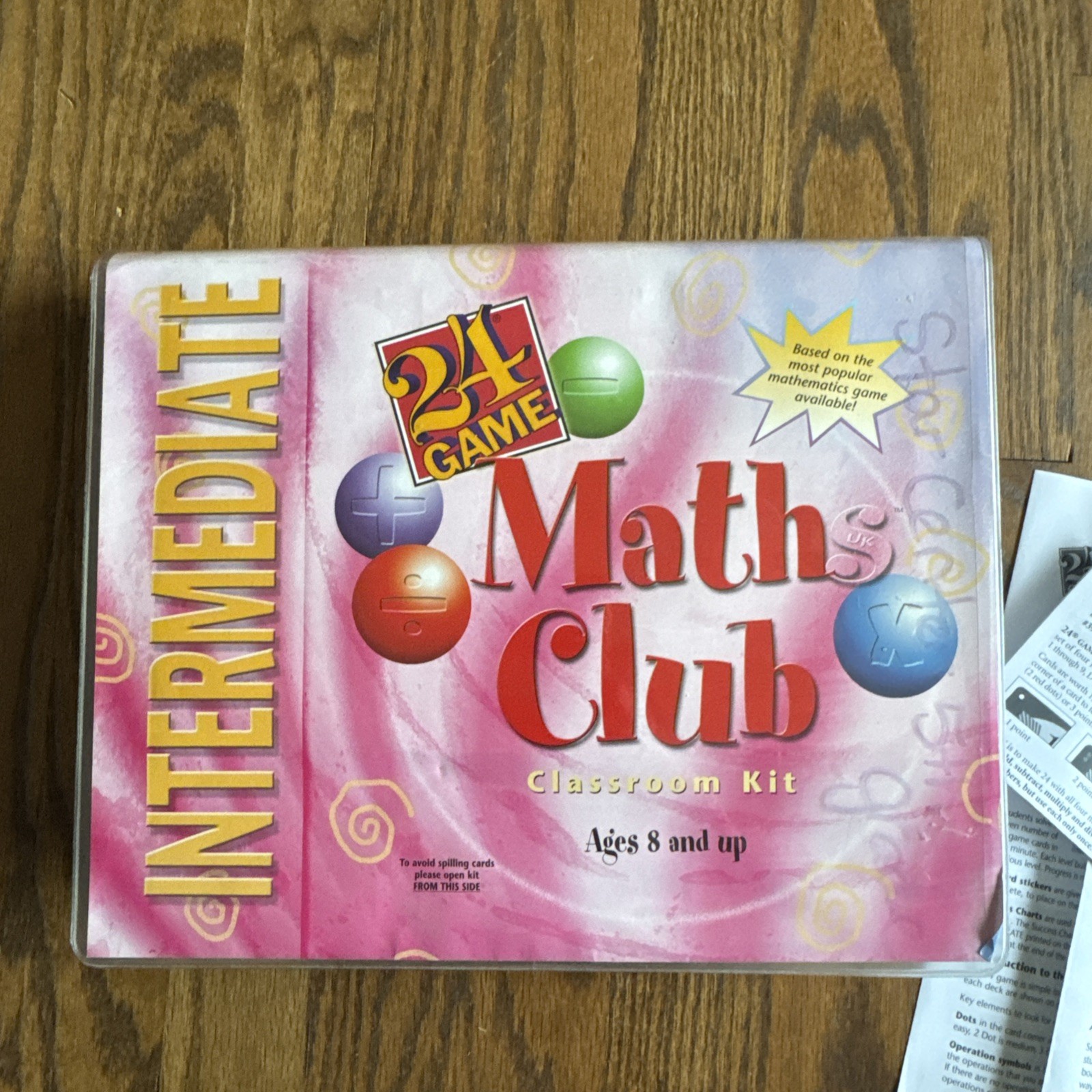 Math 24 Game Club Classroom Kit Intermediate Lot Single Double Practice Pack