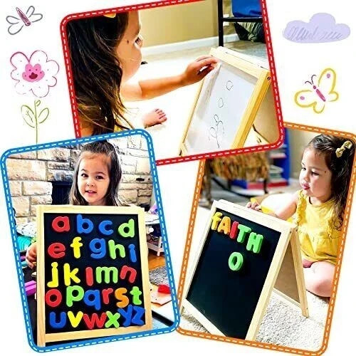 INNOCHEER Magnetic Letters and Numbers with Easel for Kids- 133 Pieces