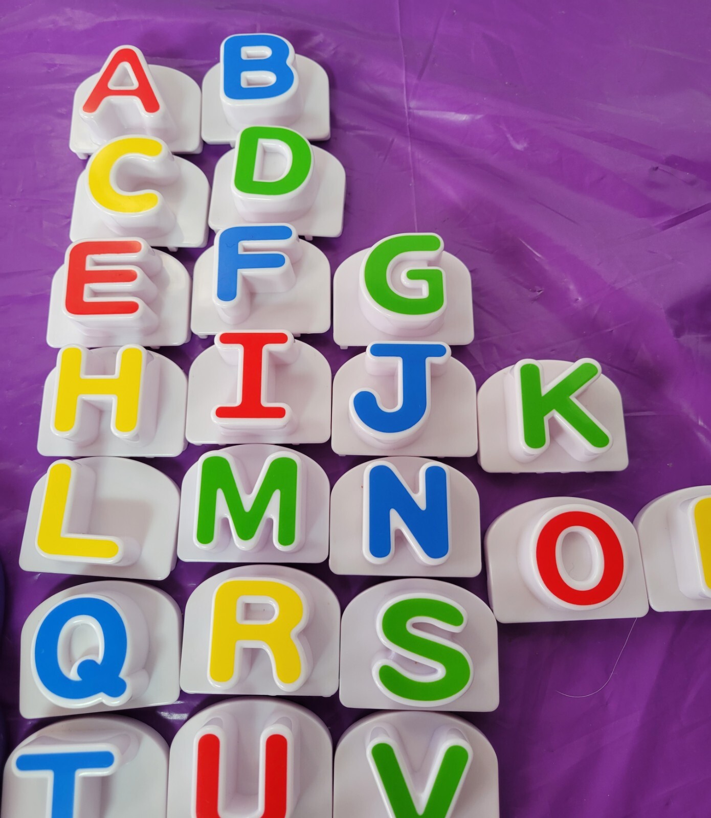 Leap Frog Fridge Phonics Magnetic Pink Bus Alphabet Set 26 Letters COMPLETE