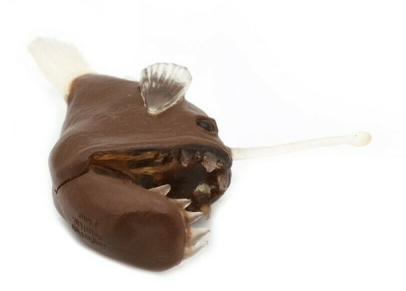 Plastic Angler Fish Toy Replica 2 3/4 inches long – F3678 B10