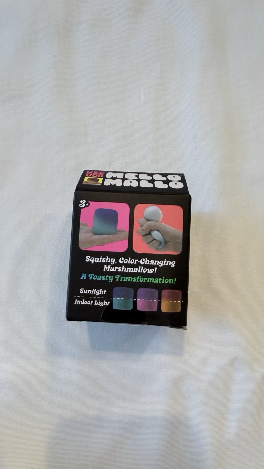 NeeDoh Mello Mallo Color Change Squishy Squeeze Sensory Toy Pink New In Box