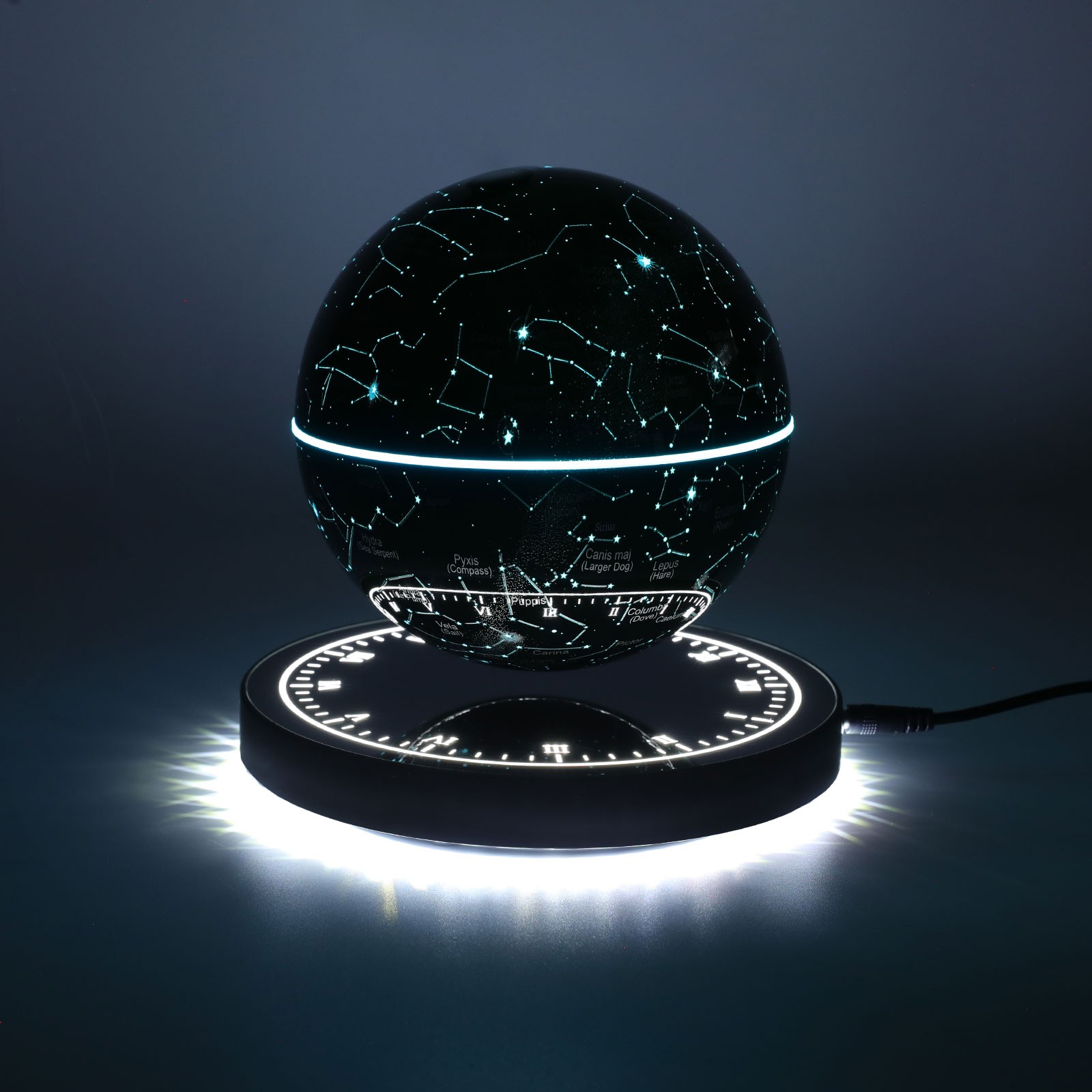 Magnetic Levitating Globe with LED Floating Globe Auto-Rotating Globe with Base