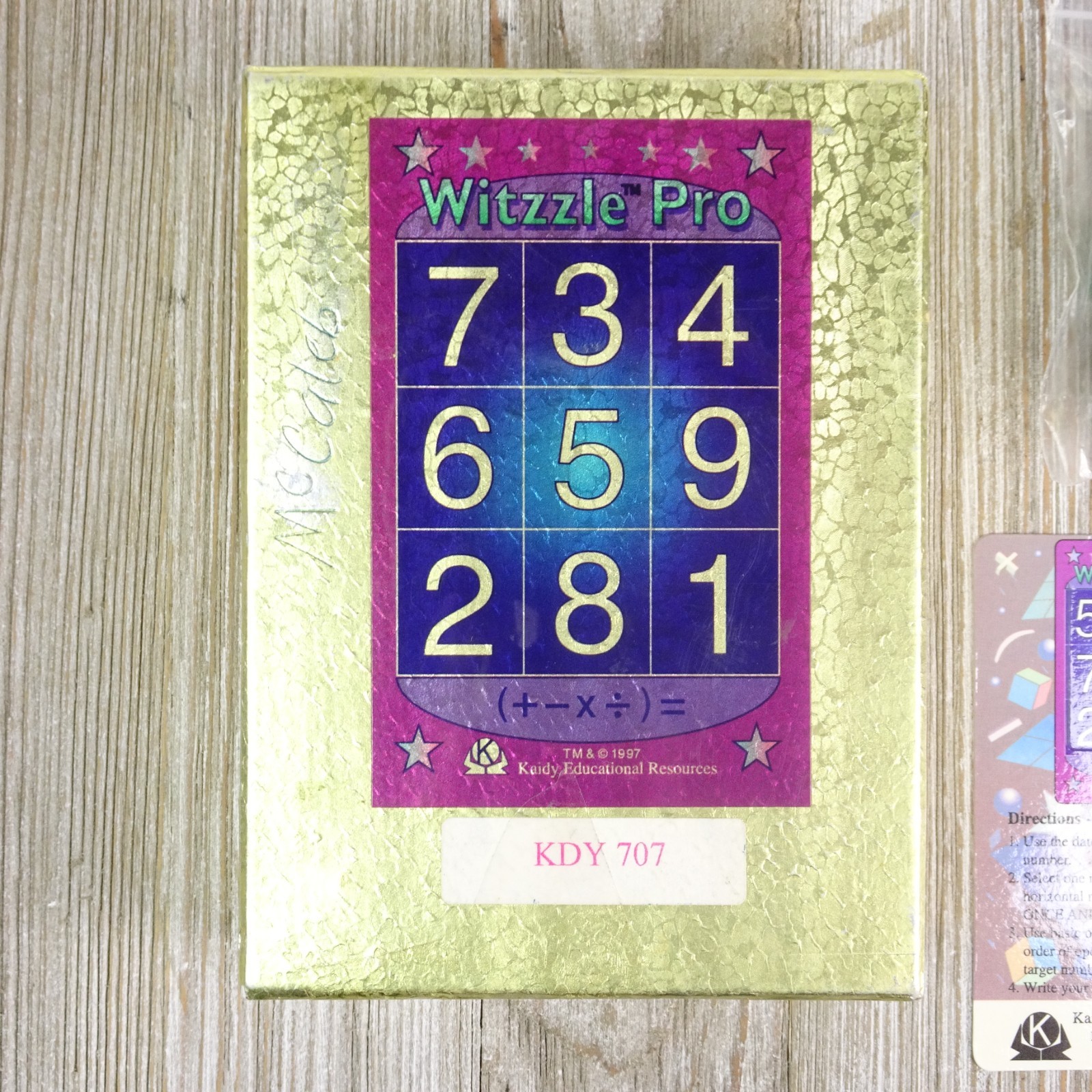 Witzzle Pro KDY 707 Card Dice Game – Kady Educational Resources Learning Math