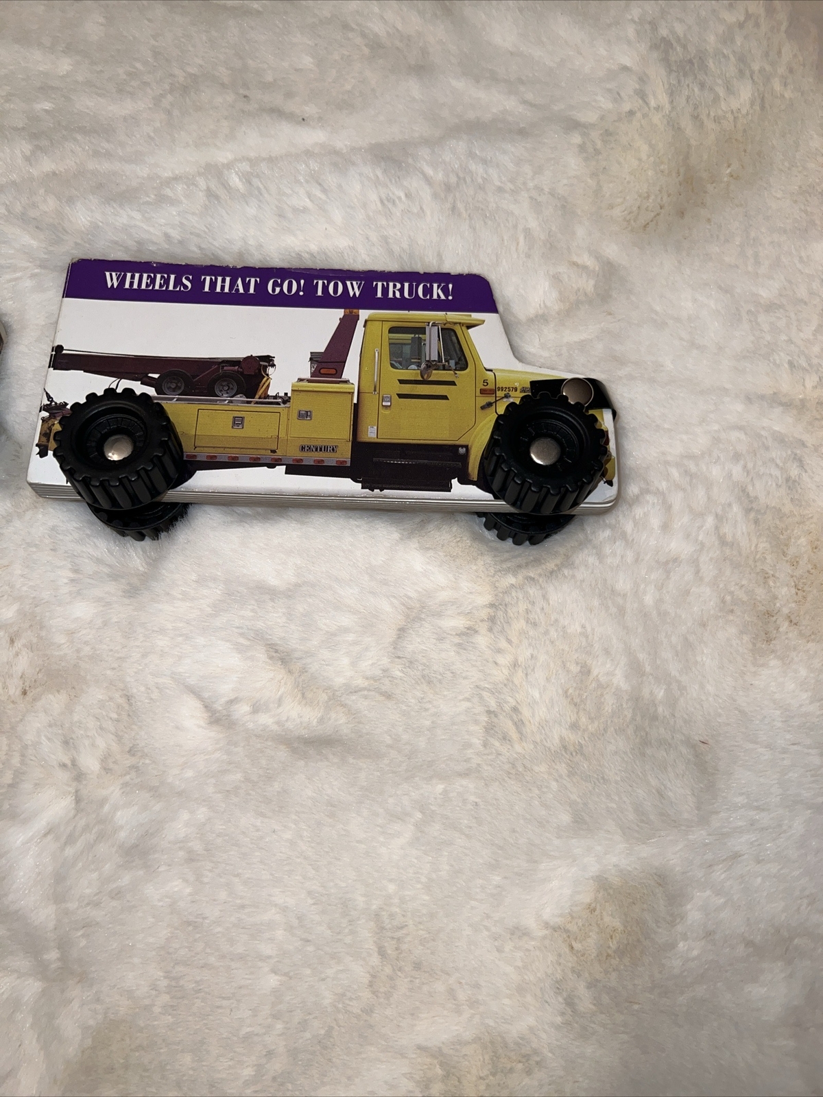 5 Baby Toddler Pre-school Truck-Shaped Board Books On Wheels Toy Trucks Stickers