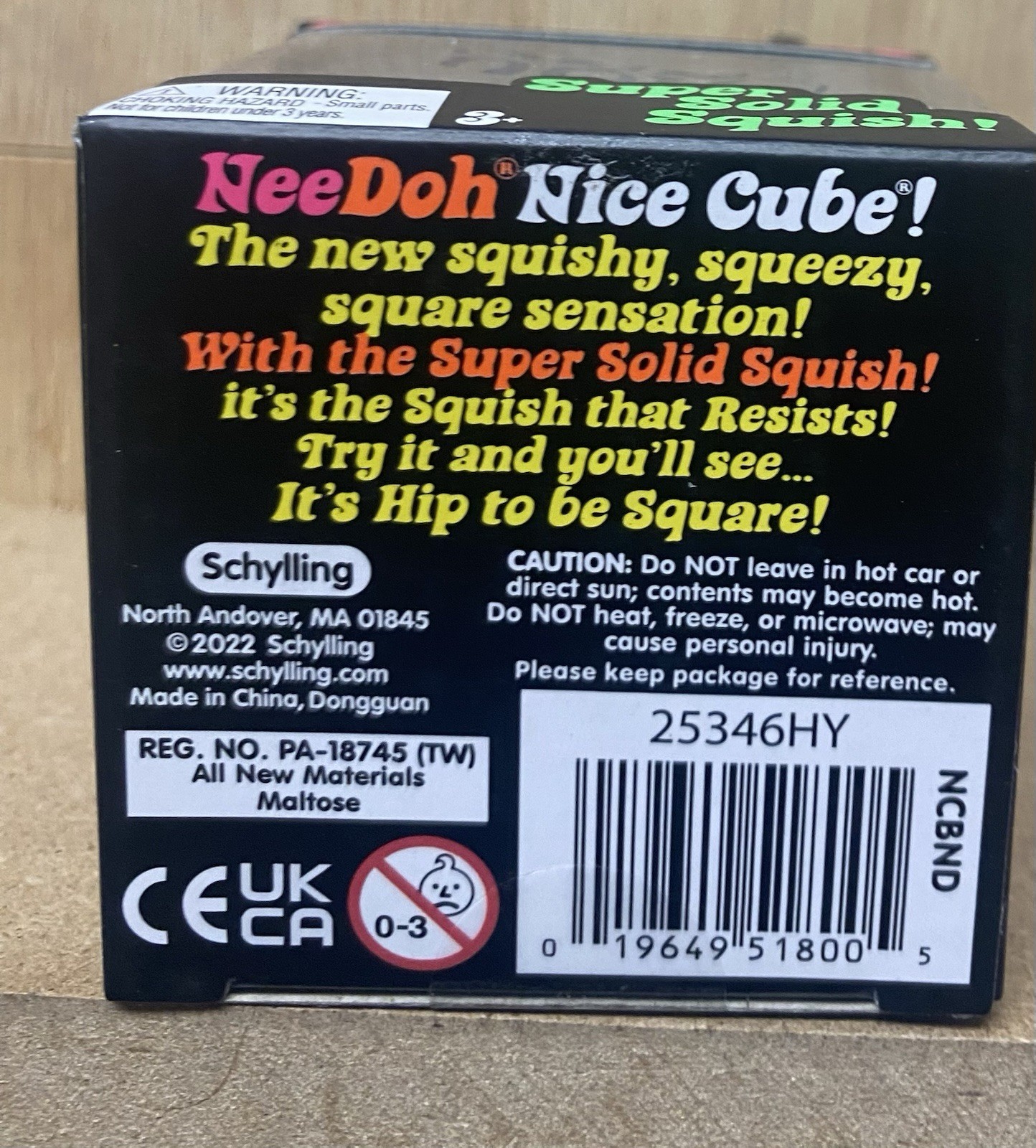 NEE DOH, Nice Cube,BLUE Super Solid Sqish