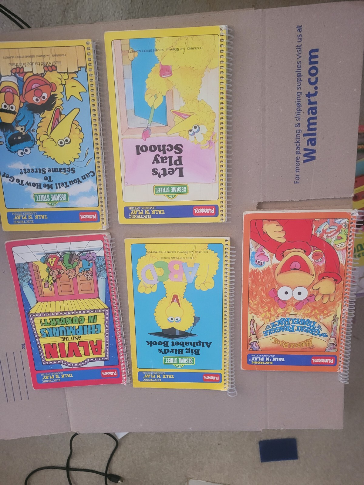 1984 Talk N Play Cassette Player Playskool Sesame Street Story WORKING w 5 Tapes