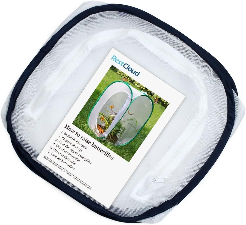 Insect and Butterfly Habitat Cage Terrarium Pop-Up 12 X 12 X 12 Inches