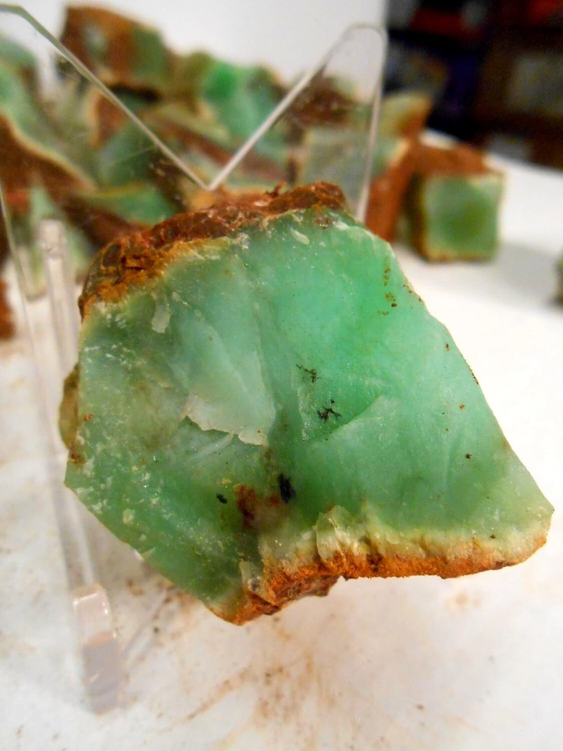 ROCK Western Australian Chrysoprase Natural Dark Green for Tumbling Cabbing 4 OZ