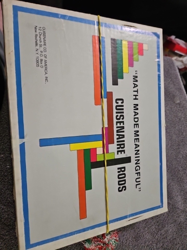 Vtg Cuisenaire Rods Math Cuisenaire Company of America Workbooks, Cards & Rods