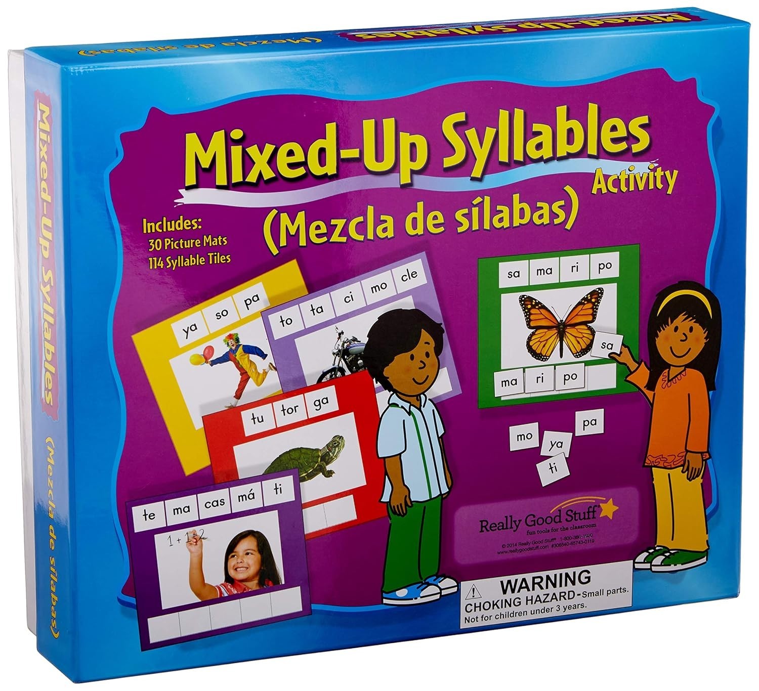 Mixed Up Syllables Mezcla de silabas 30 mats 114 tiles NEW Really Good Stuff