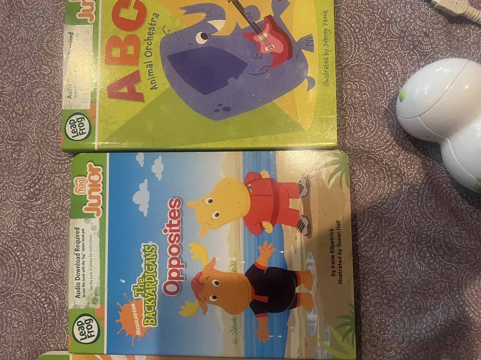 Leap Frog Tag Junior Reading System Lot With 3 Books, Reader & Case TESTED