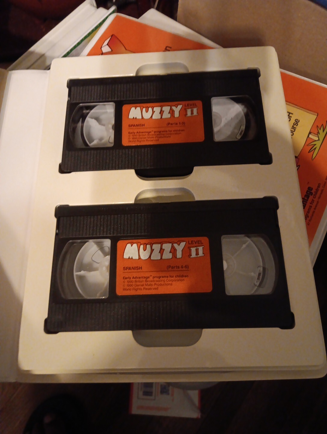 Vintage Muzzy Level II BBC Language Course For Children VHS Cassette Spanish
