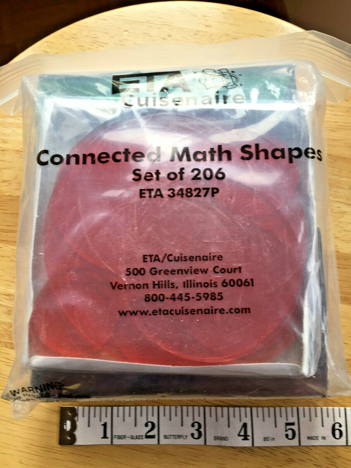Cruisenaire Connected Math Shapes Set, 206 Plastic Colored manipulative Geometry