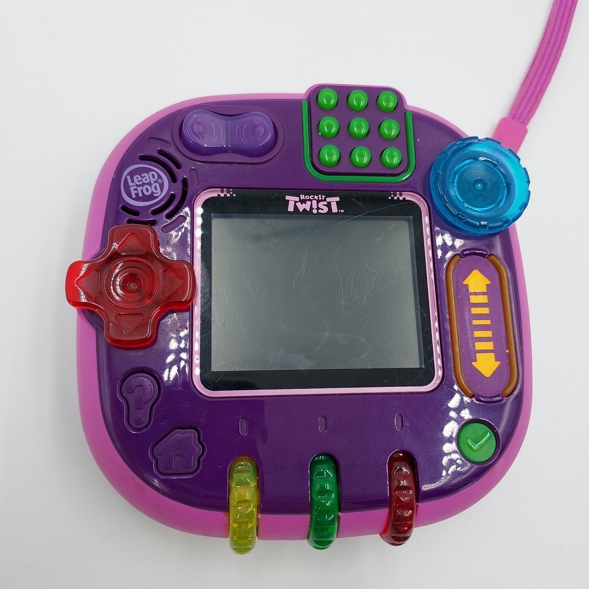 LeapFrog Rockit Twist Button Control Handheld Learning Game System Works Pink