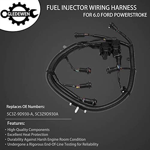 FICM Engine Fuel Injector Complete Wiring Harness | for Ford 6.0L Powerstroke