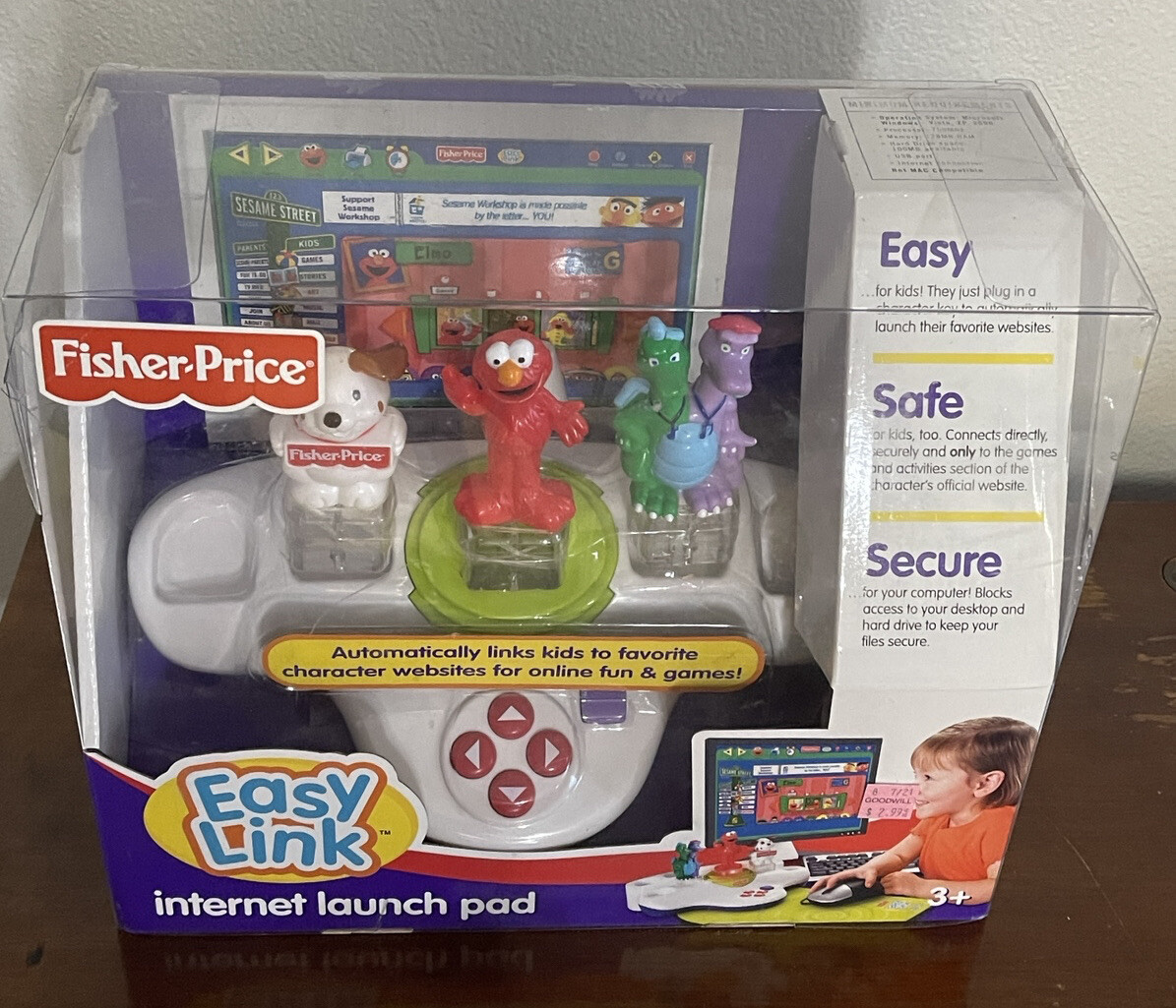 FISHER PRICE EASY LINK INTERNET LAUNCH PAD WIth Sesame Street Elmo 2007 NIB