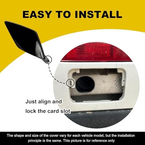 Car Tow Hook Cover Compatible with Volvo XC60 2018 2019 Front Bumper Unpainted