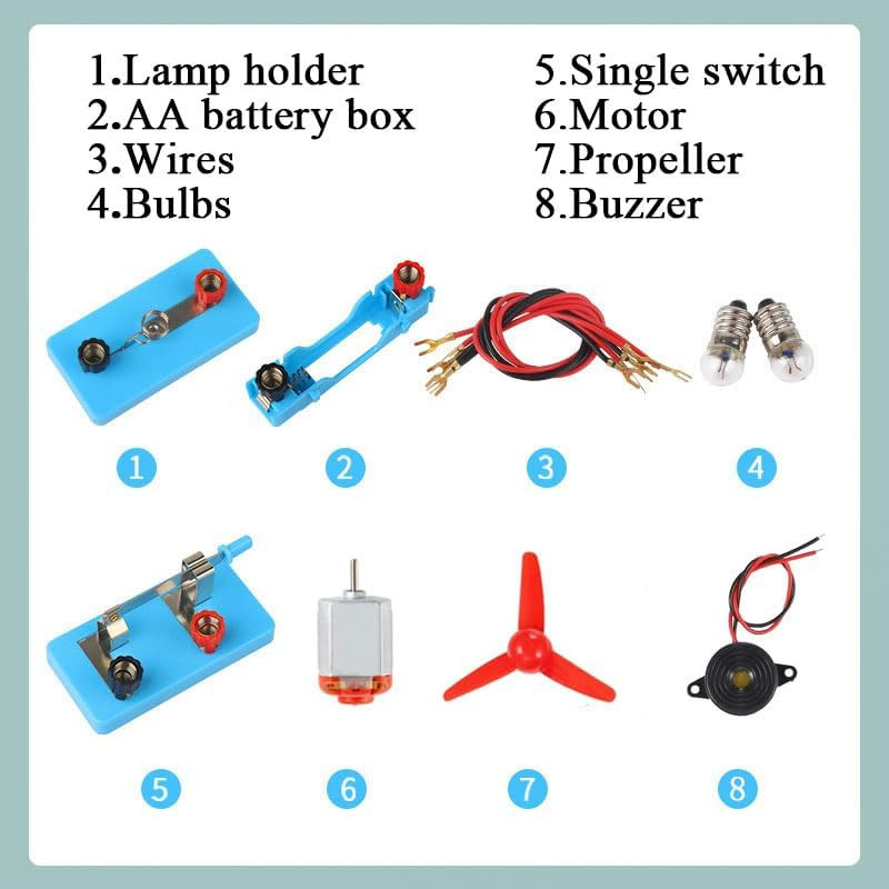 Circuit Electric DC Motor Kit, Educational Montessori Learning Science Kits for