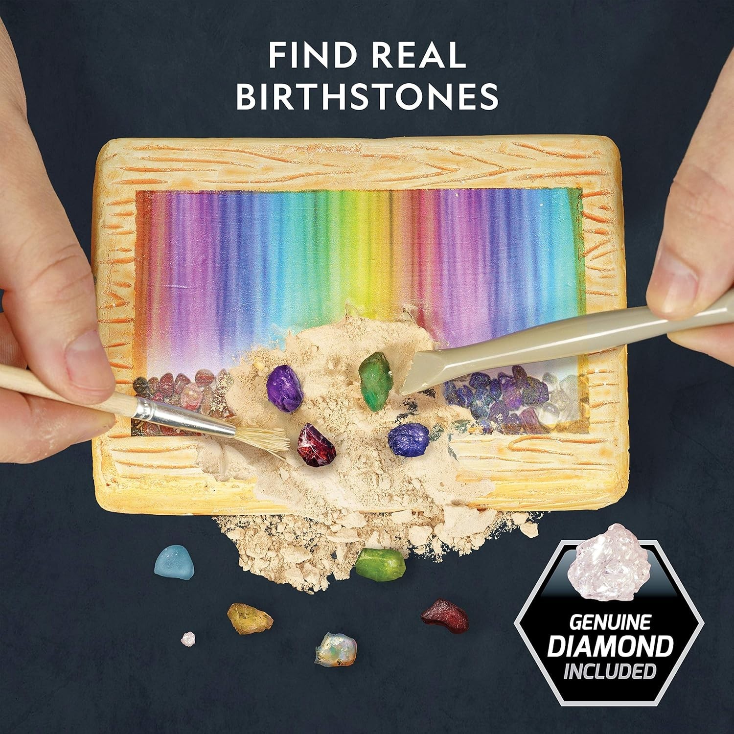 STEM Learning with National Geographic Birthstone Dig Kit: Real Gems Inside!