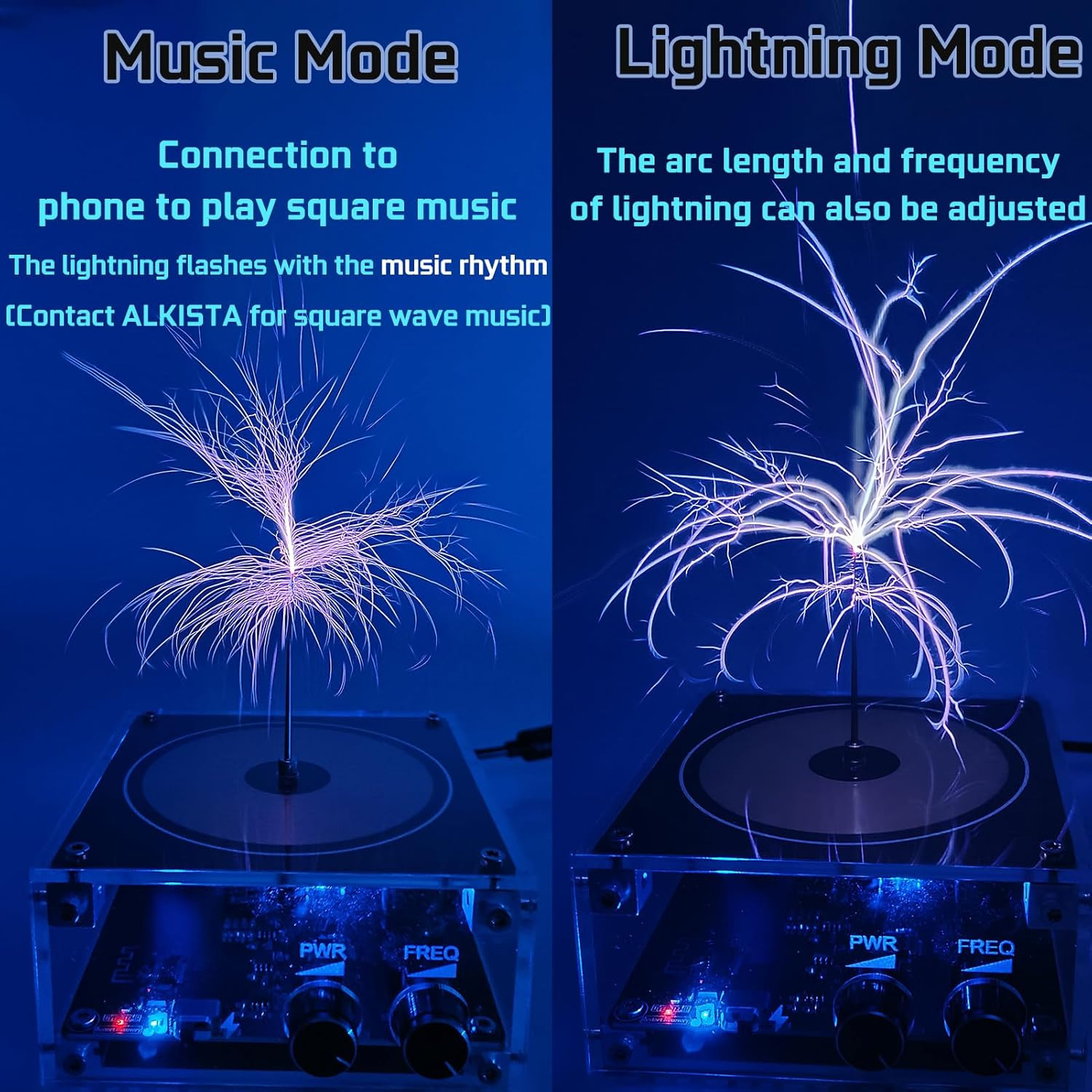 Tesla Coil Musical Speaker Plasma Storm Cool Desktop Gadgets Electric Toys Bobin