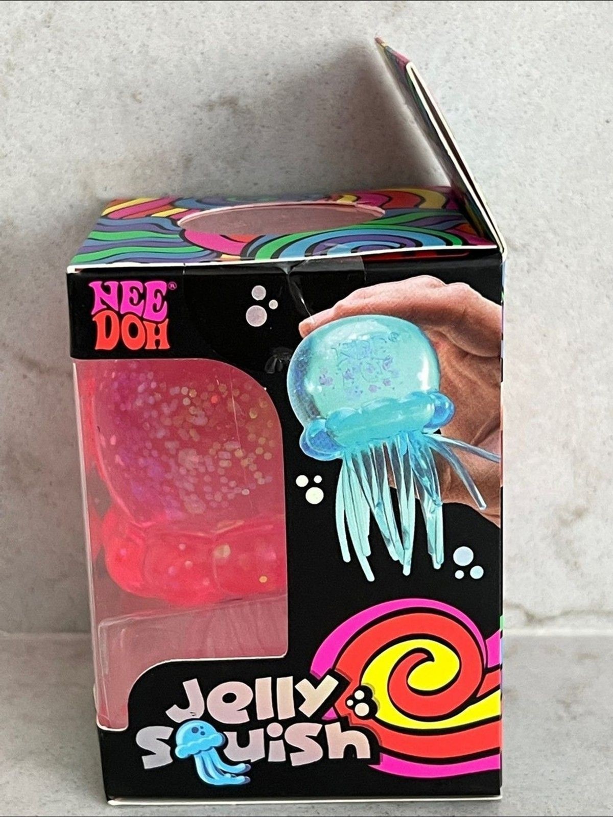 NeeDoh Jellyfish Jelly Squish GENUINE Pink