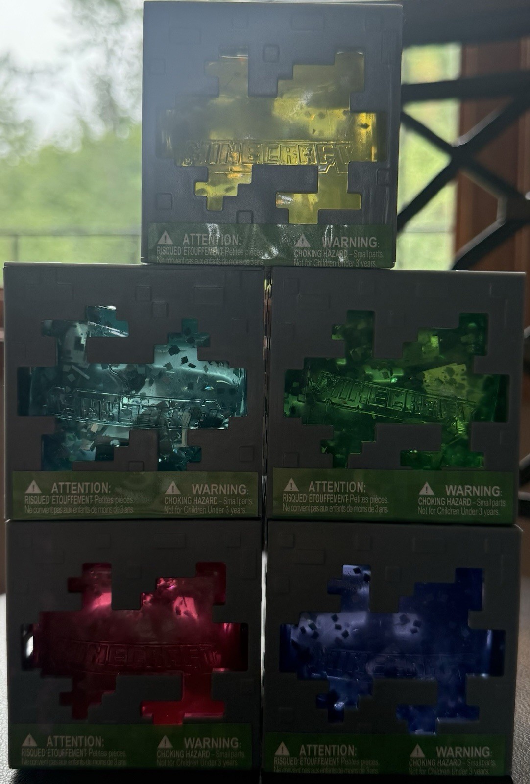 MINECRAFT JELLY CUBES – Viral Squishy IN HAND NEW + RARE – Complete Set [5]🧨 ✅