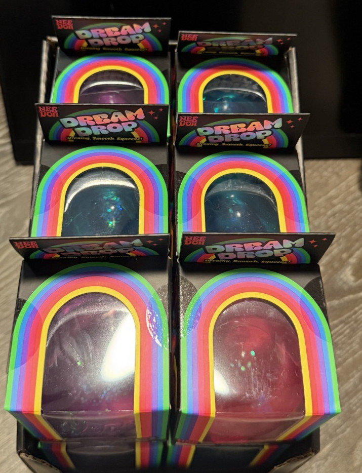 NeeDoh Dream Drop: Sensory Toy/Fidget – (Colors: Blue, Pink, Purple) 1 Per Order