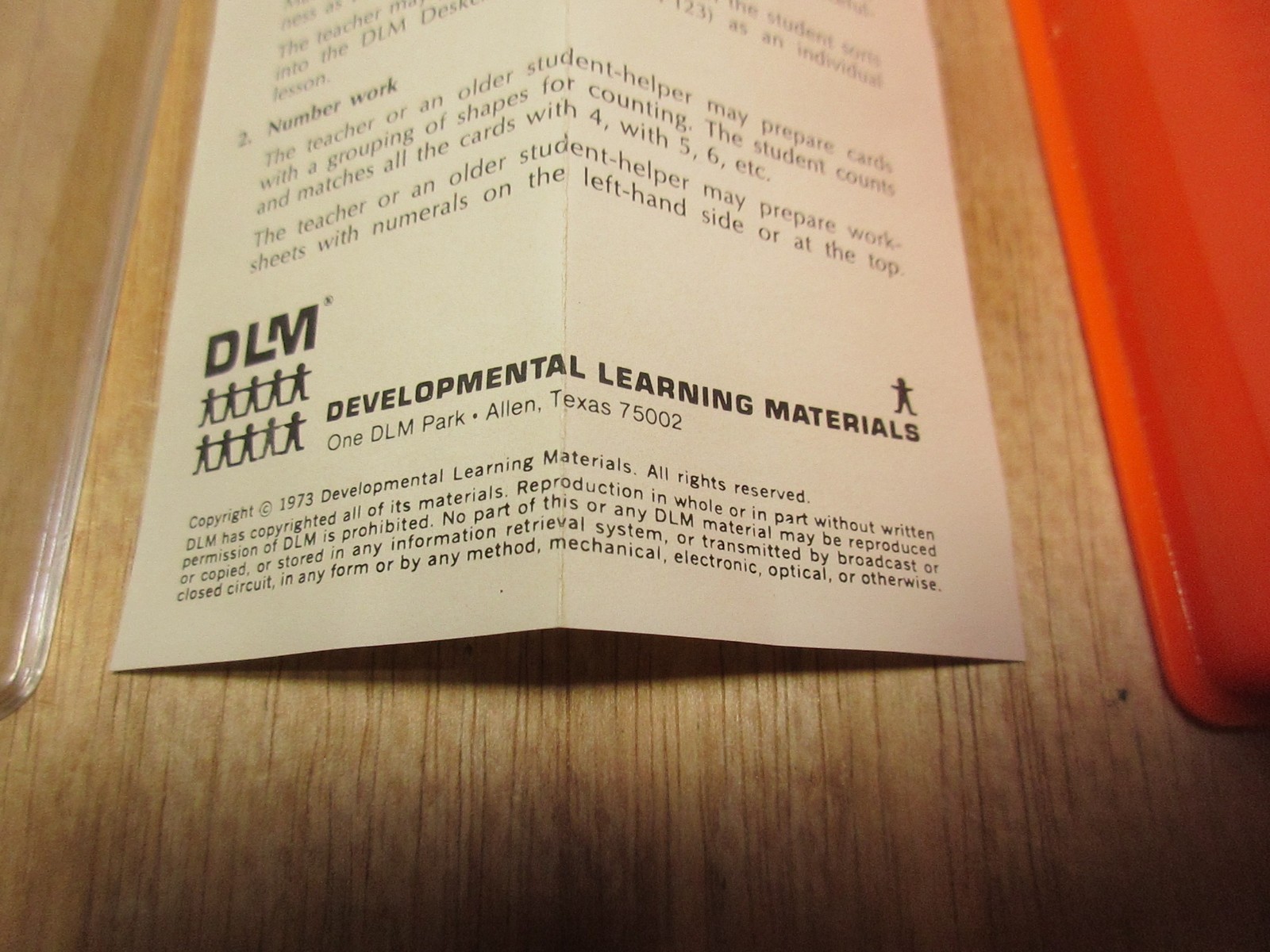 Vintage 1973 Developmental Learning Materials Shapes Stamp Set M200 Unused